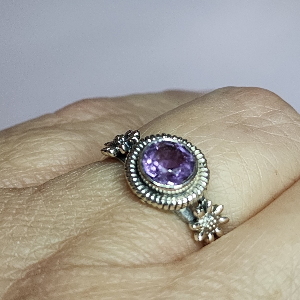 Amethyst and Sterling Silver Ring NWOT - Picture 2 of 4